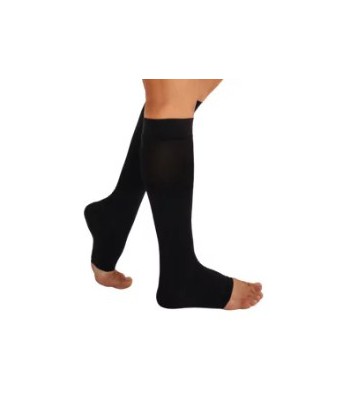 Компресійні гольфи2-й клас23-32мм р. с.,відкритий носок,ЧОРНІ-Ersamed ERSA-509-1